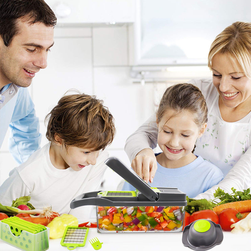 Multi-functional vegetable cutting artifact