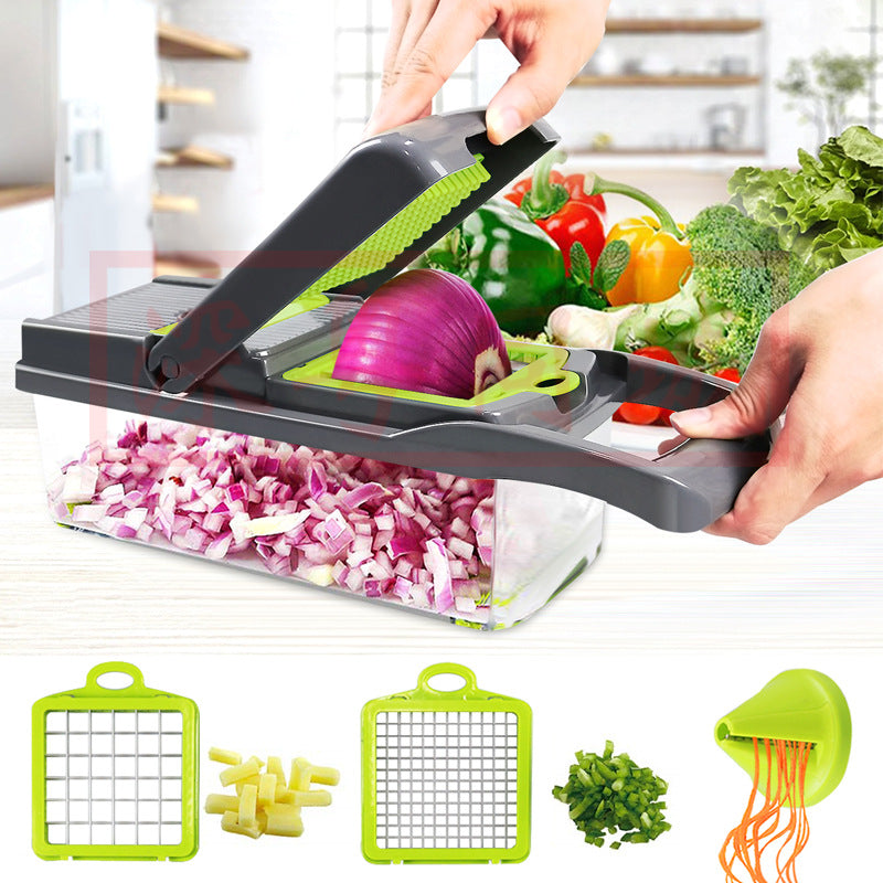 Multi-functional vegetable cutting artifact