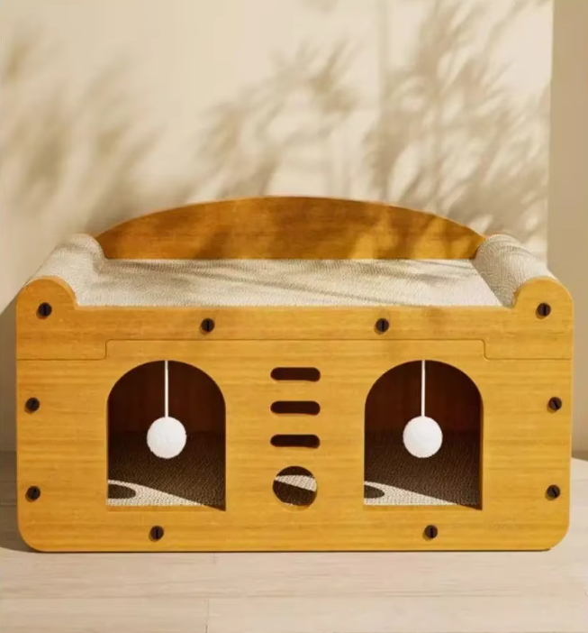 2-in-1 Cat Scratcher House