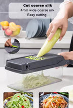 Multi-functional vegetable cutting artifact
