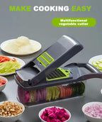 Multi-functional vegetable cutting artifact