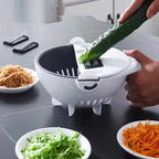 Multi-functional drain basket kitchen cutter