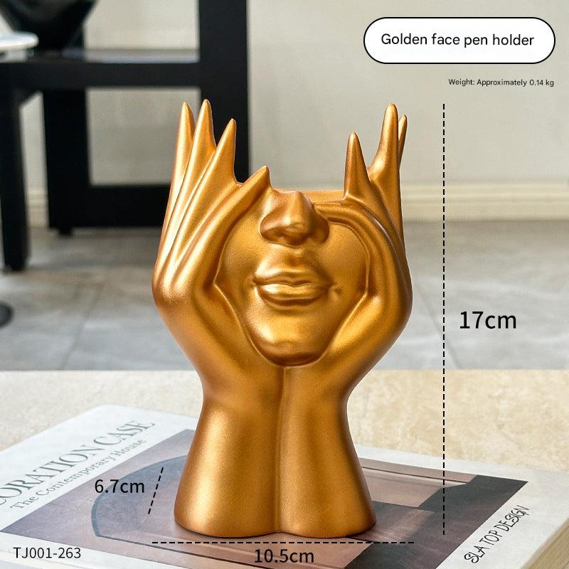 Pen holder makeup brush holder decoration