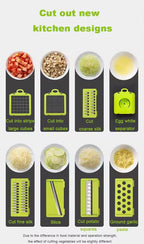 Multi-functional vegetable cutting artifact