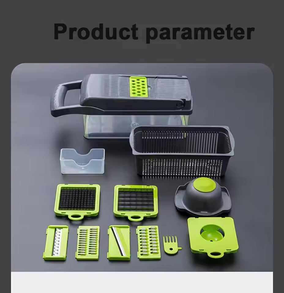 Multi-functional vegetable cutting artifact