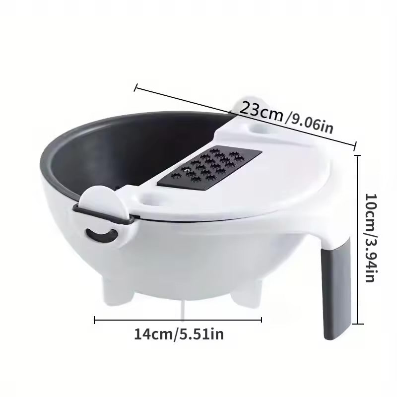 Multi-functional drain basket kitchen cutter