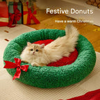 Christmas cat bed