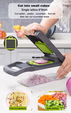 Multi-functional vegetable cutting artifact