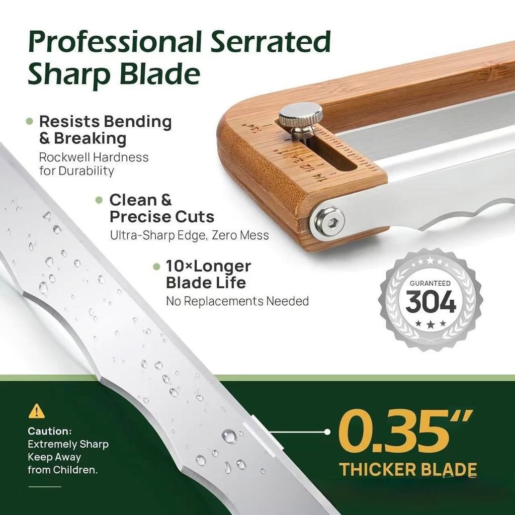 New wooden bread slicer
