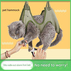 Pet cat grooming hammock