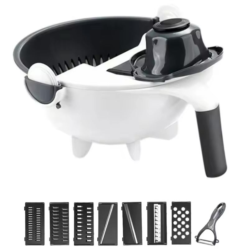 Multi-functional drain basket kitchen cutter