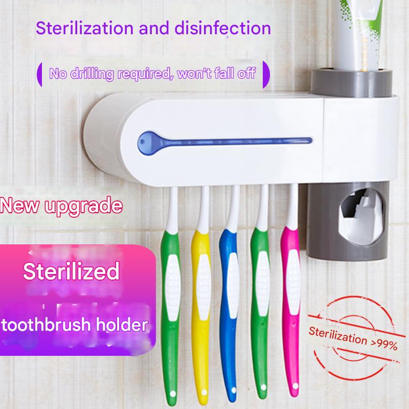 Electric bathroom toothbrush holder