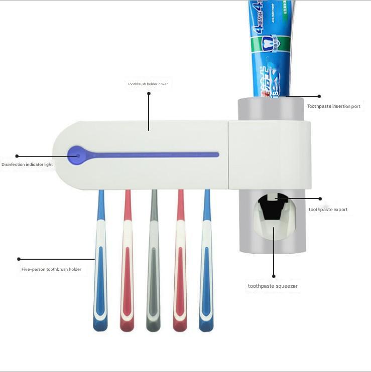 Electric bathroom toothbrush holder