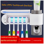 Electric bathroom toothbrush holder