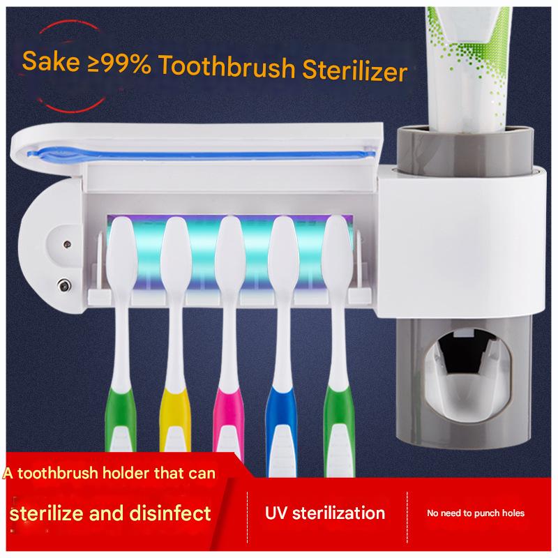 Electric bathroom toothbrush holder