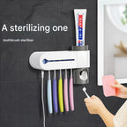 Electric bathroom toothbrush holder