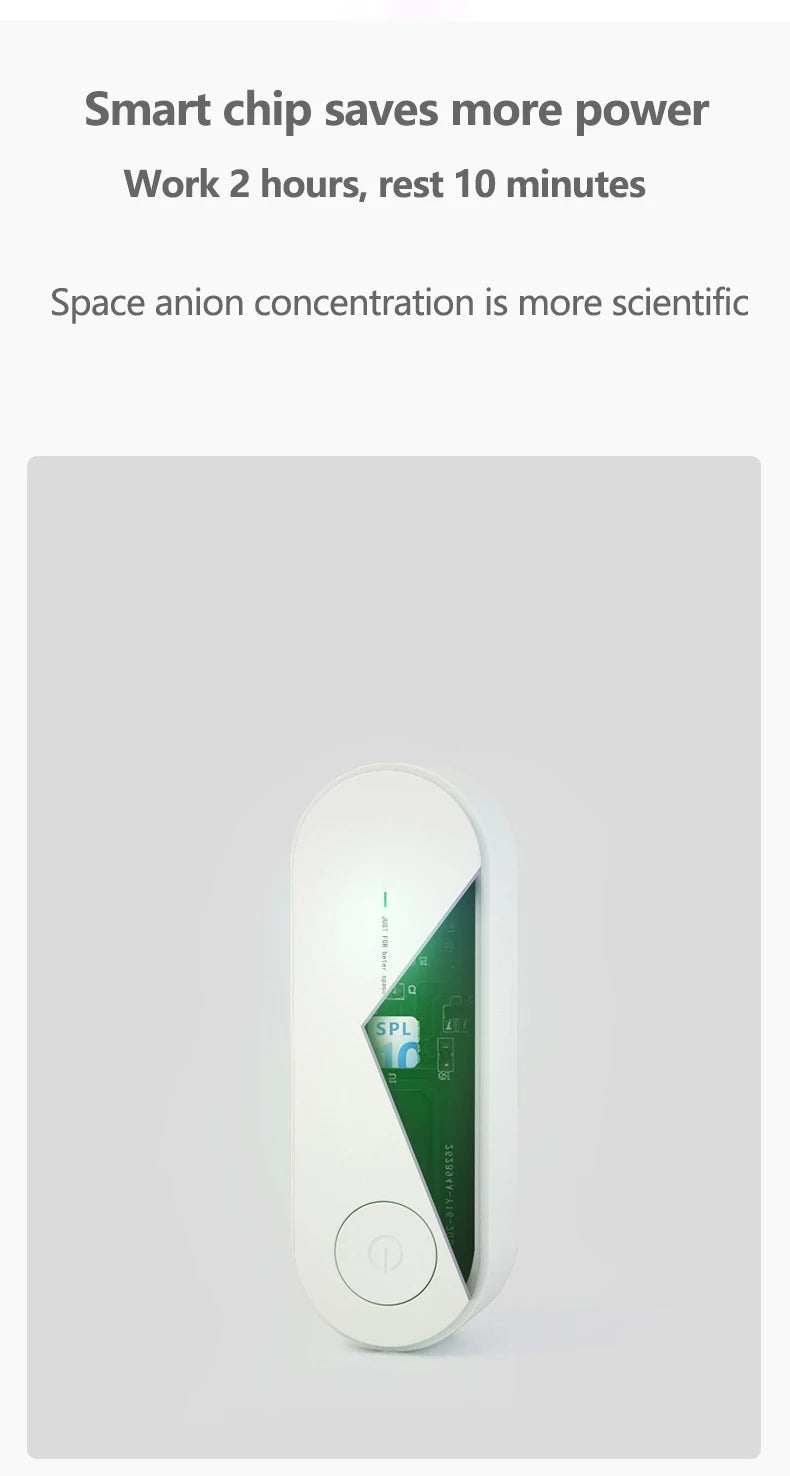 Mini air purifier for home use