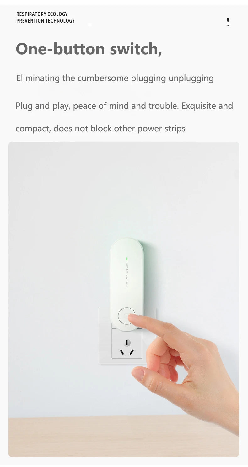 Mini air purifier for home use