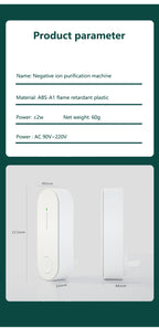 Mini air purifier for home use