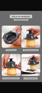 Multi-functional drain basket kitchen cutter