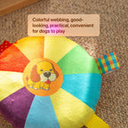 Dog plush frisbee toy