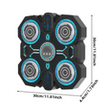 Musical Boxing Machine, Smart Children's Toy for Home Use with blue and gray design, showing measurements on a white background