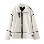 Autumn and winter new lamb wool jacket women