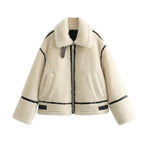 Autumn and winter new lamb wool jacket women