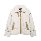 Autumn and winter new lamb wool jacket women