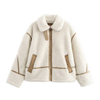 Autumn and winter new lamb wool jacket women