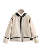 Autumn and winter new lamb wool jacket women