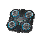 Black and blue Musical Boxing Machine, Smart Children's Toy for Home Use with circular components on a white background