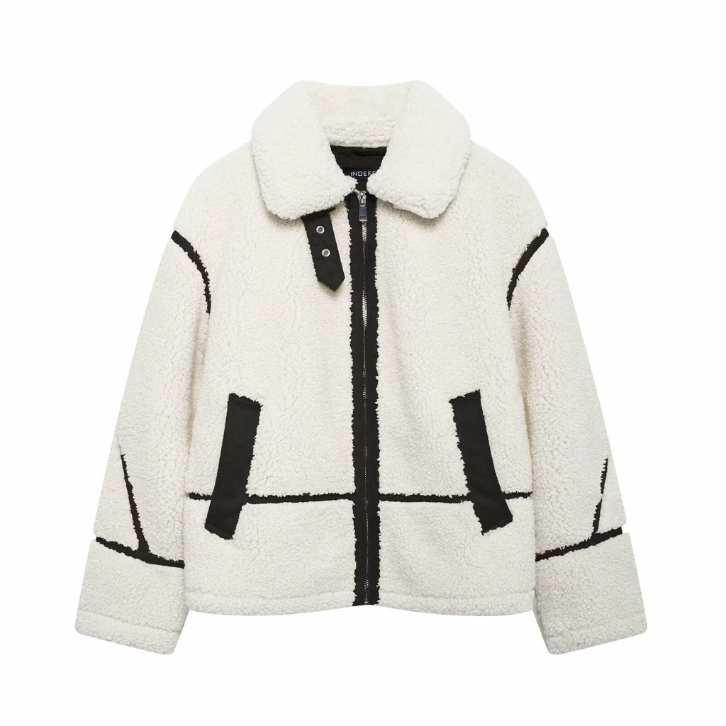 Autumn and winter new lamb wool jacket women