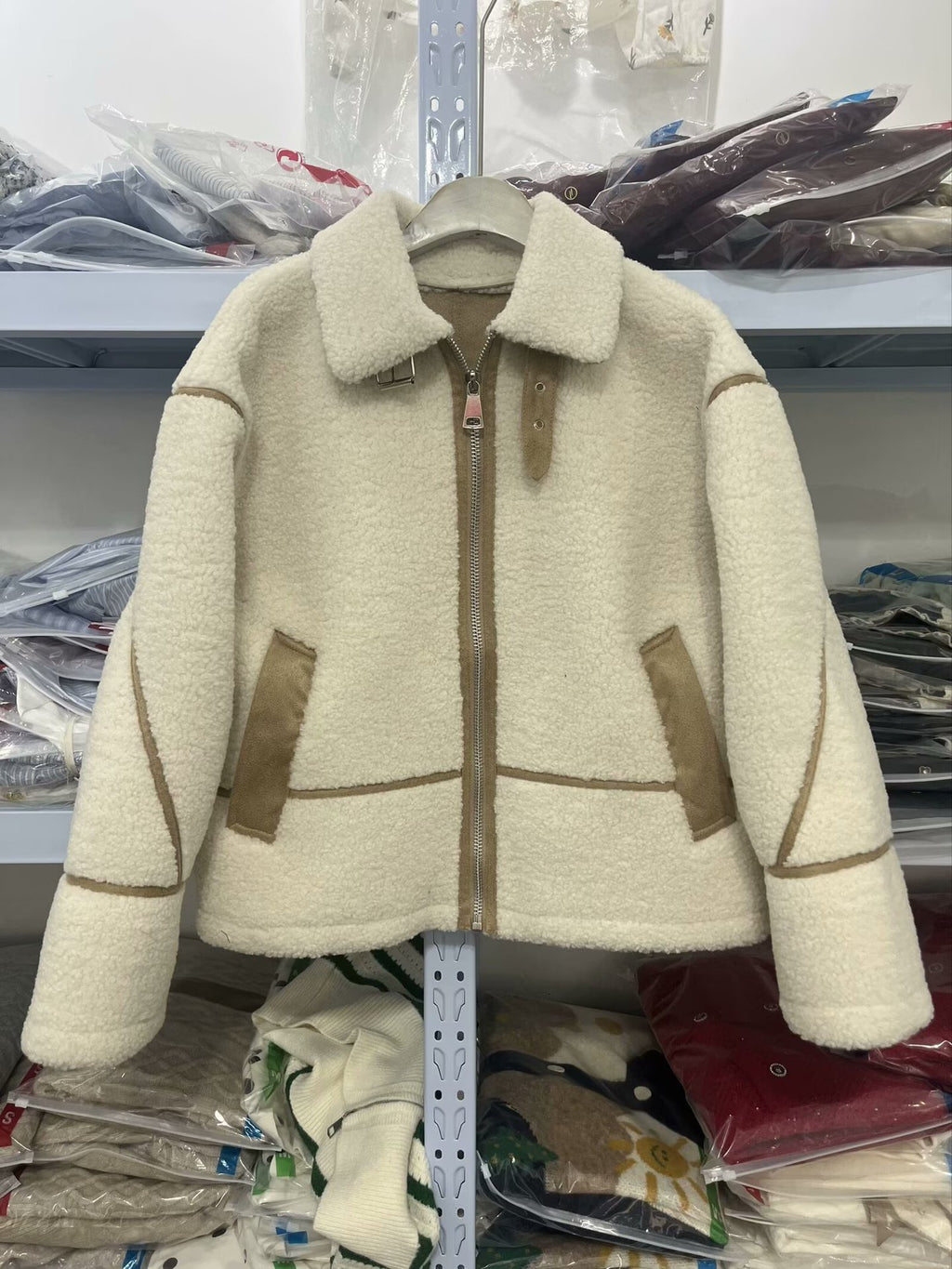 Autumn and winter new lamb wool jacket women