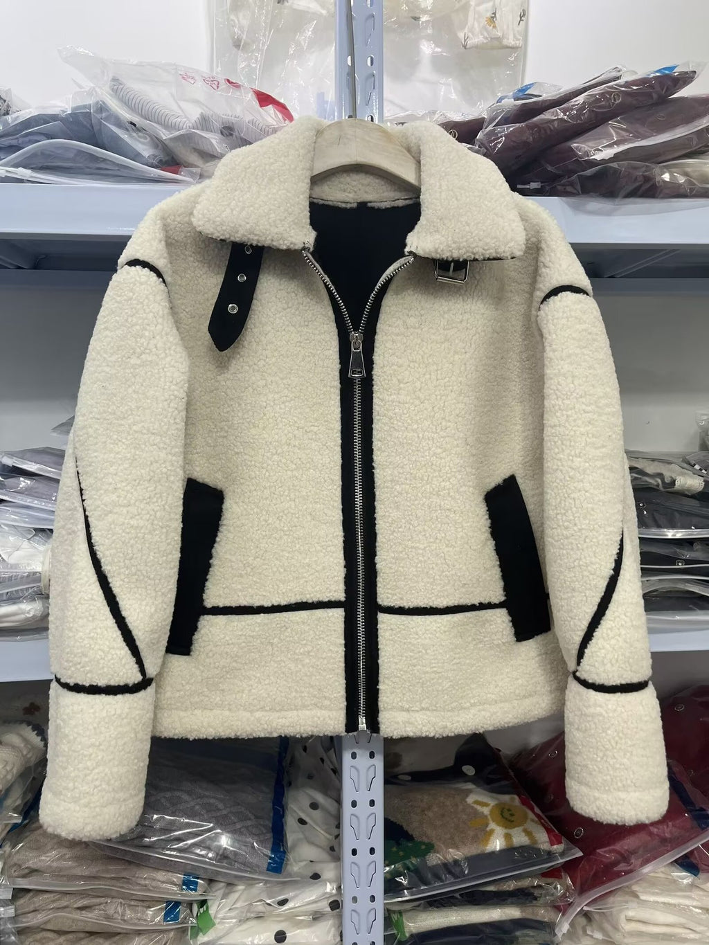 Autumn and winter new lamb wool jacket women