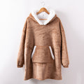 Fall/winter wearable lamb velvet lazy blanket, home casual plush sweater