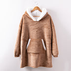 Fall/winter wearable lamb velvet lazy blanket, home casual plush sweater